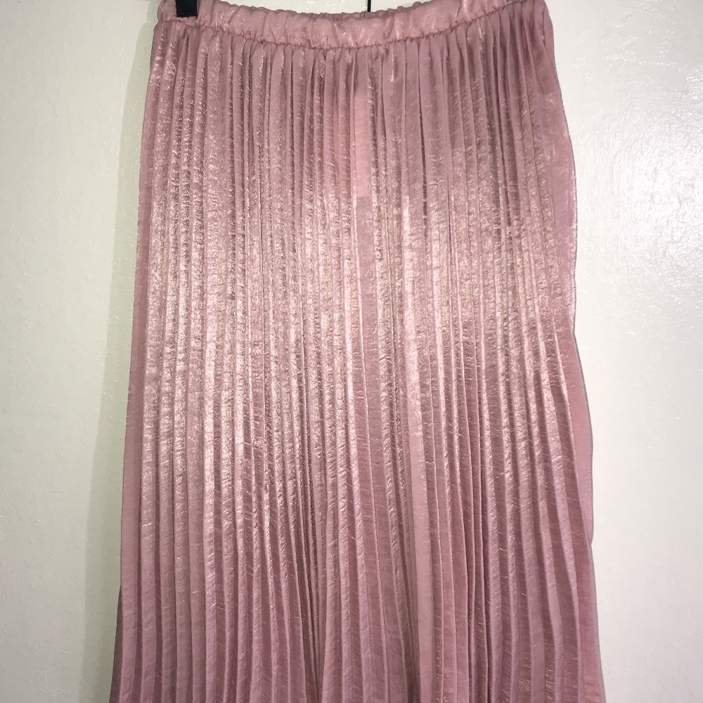 My Amelia James Monroe Pleated Skirt Soft Pink NWT